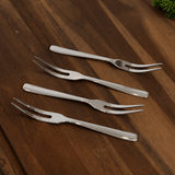Set de 4 Tenedores de Acero Inoxidable para Aperitivo 13cm