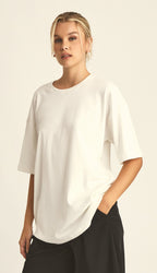 Camiseta de Algodón Egipcio Off White