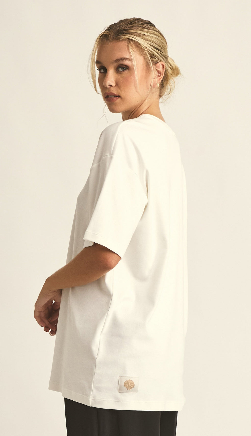 Camiseta de Algodón Egipcio Off White