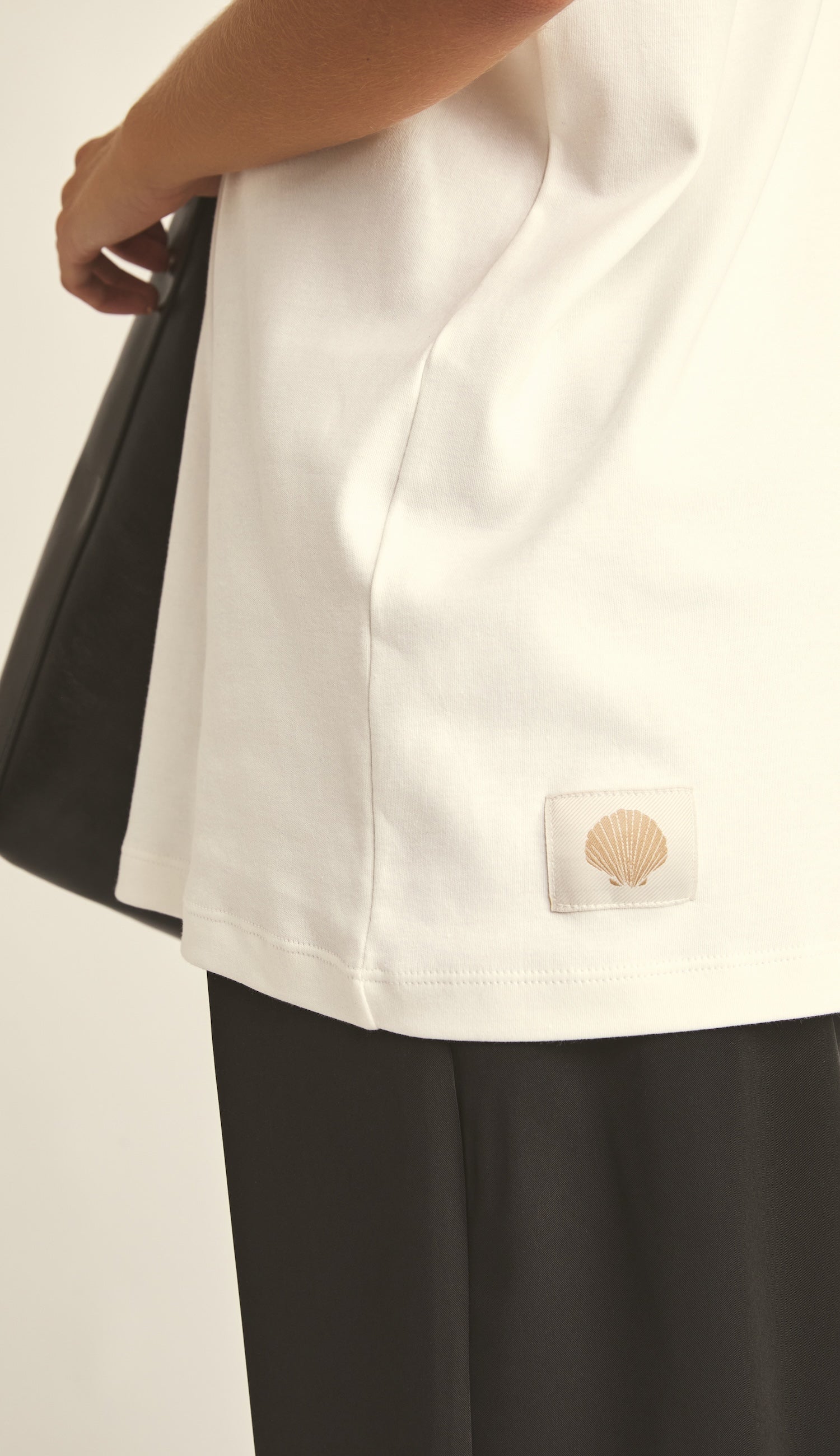 Camiseta de Algodón Egipcio Off White