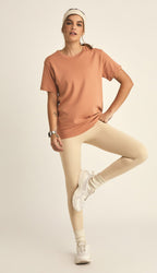 Camiseta color mocha