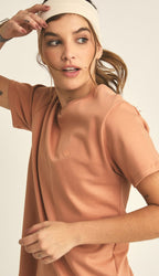 Camiseta color mocha