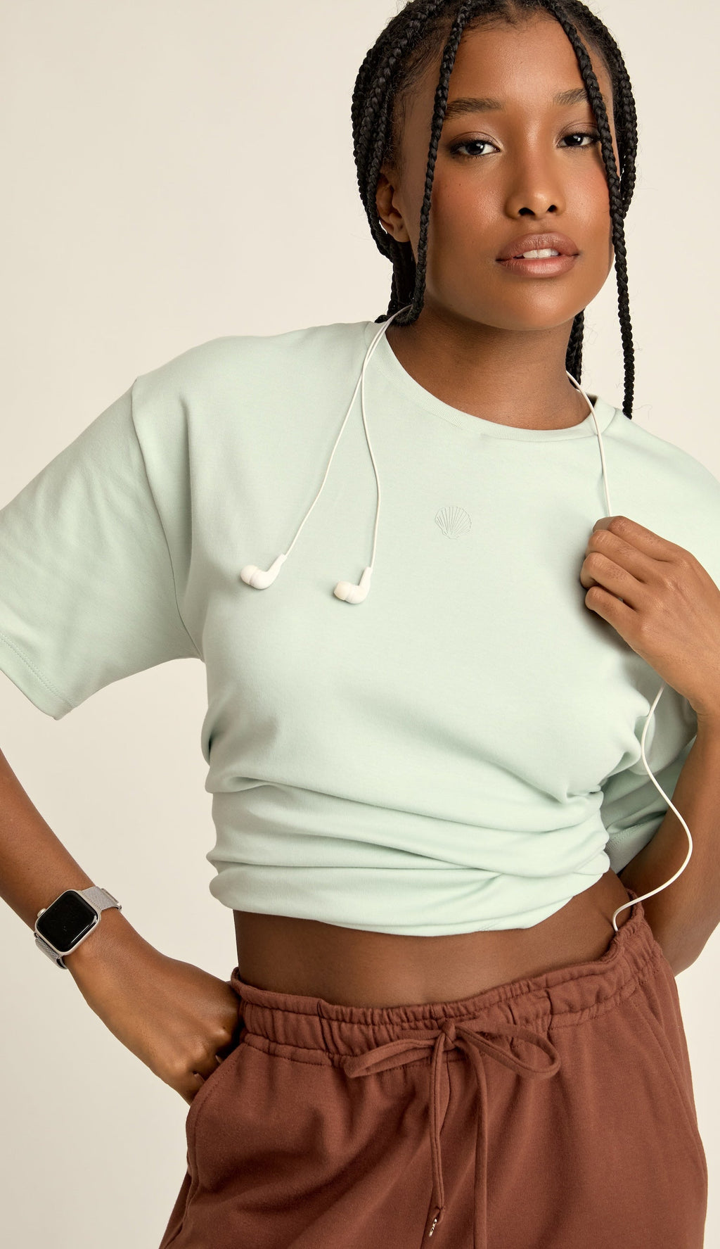 Camiseta de Algodón Egipcio Verde