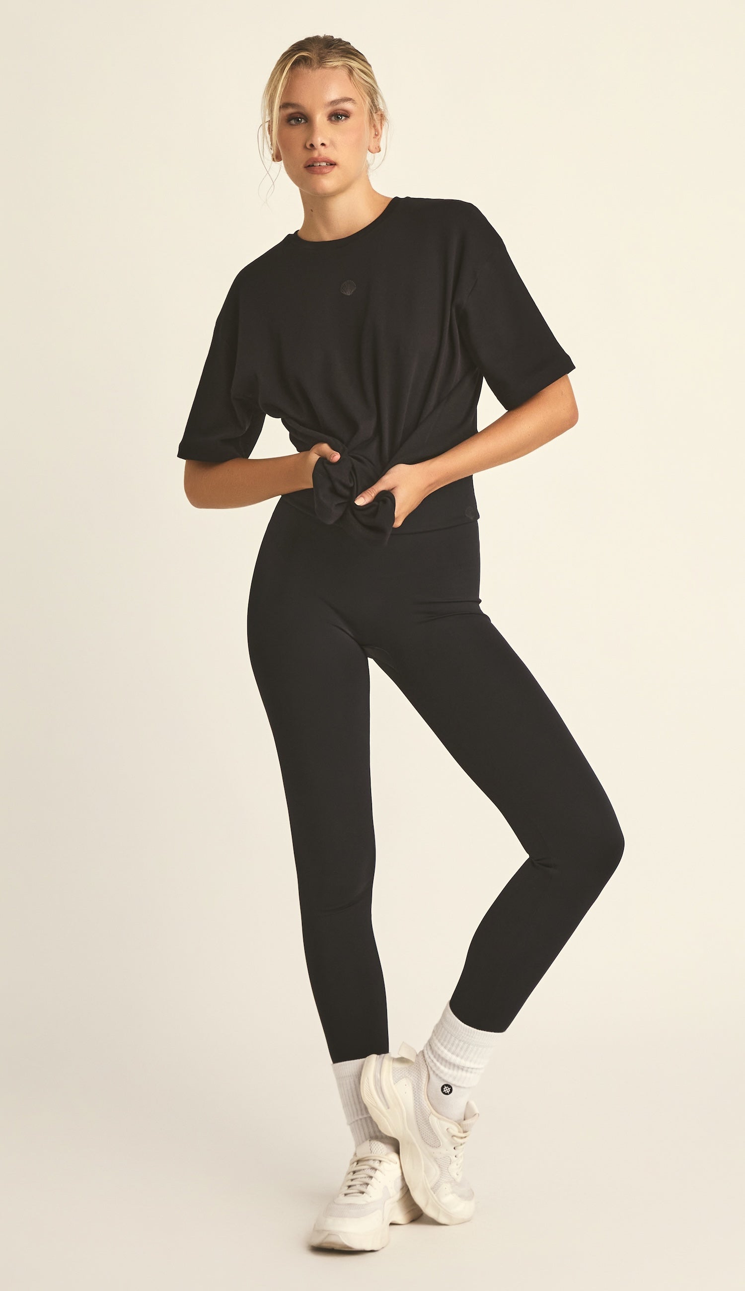 Camiseta de Algodón Egipcio Negra