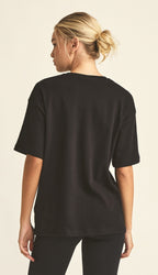 Camiseta de Algodón Egipcio Negra