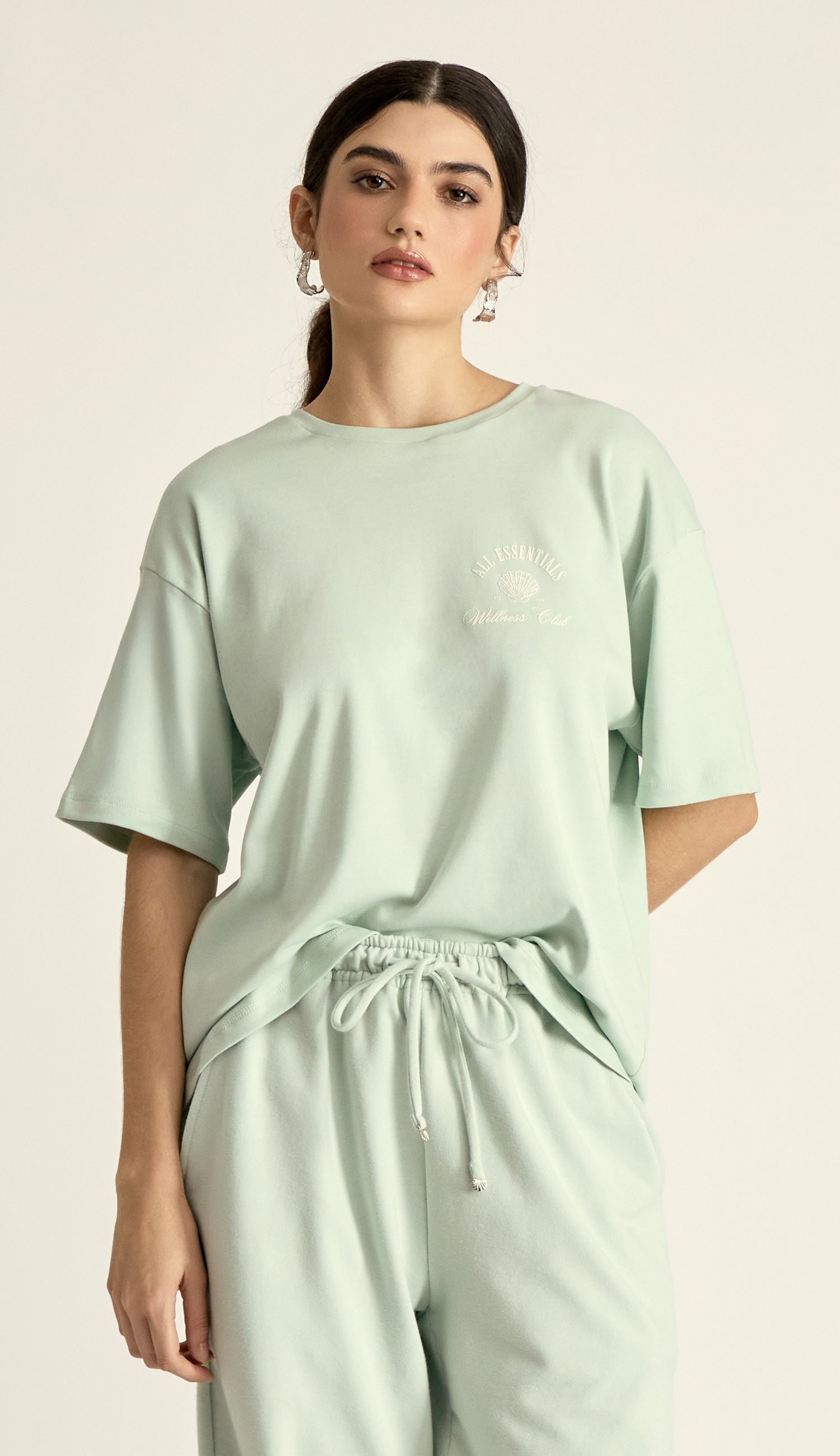 Camiseta de Algodón Egipcio Acqua