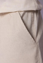 Bermudas de Lino Beige para Hombre