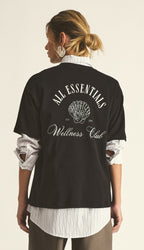 Camiseta de Algodón Egipcio Negra