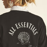 Camiseta de Algodón Egipcio Negra