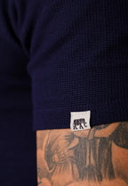 Camiseta de Hombre de Tricot Azul Marino