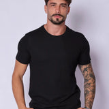 Camiseta de Hombre de Tricot Negra