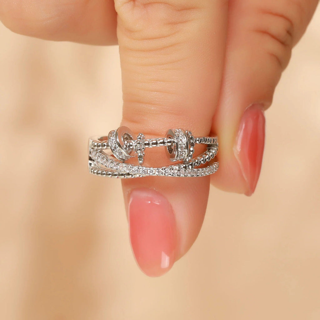 Anti-Angst-Ring 18k Vergoldet MännerRaum