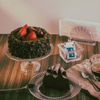 Tazón Cuadrado de Cristal Transparente Corazón Perla 8,5cm