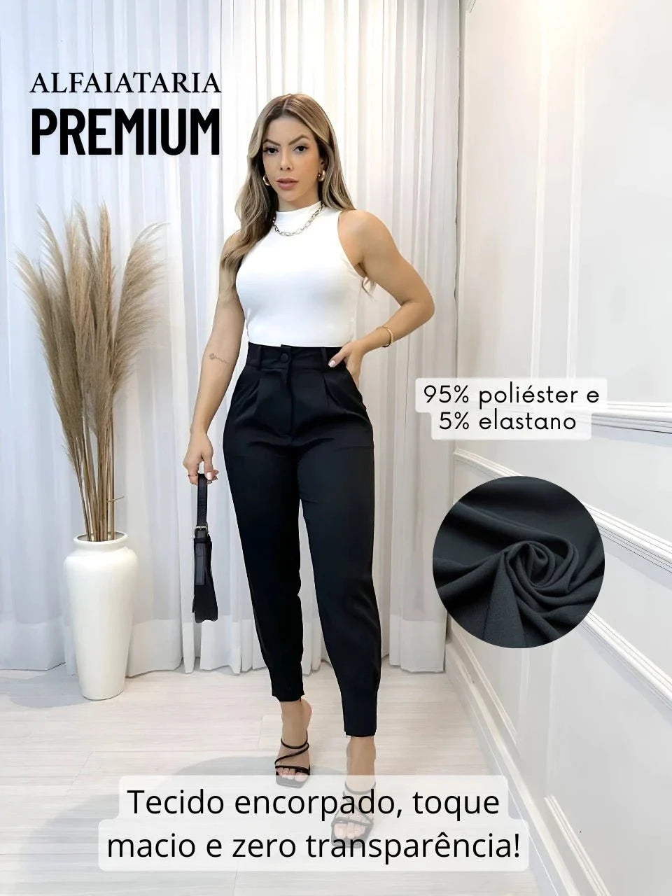 Pantalón Jogger Zanahoria en Sastrería con Cinturón