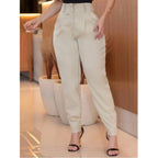 Pantalón Jogger Zanahoria en Sastrería con Cinturón