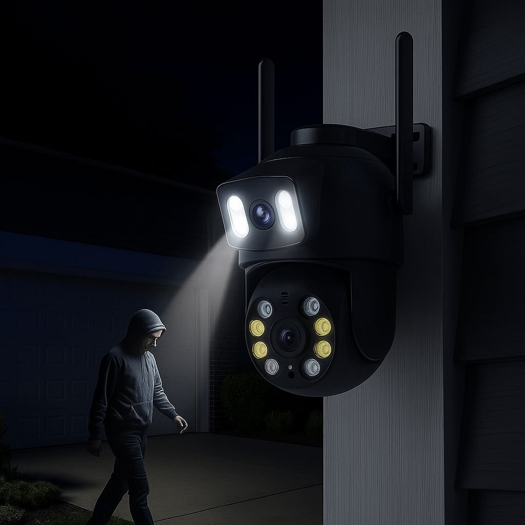 Cámara de Seguridad Doble IP66