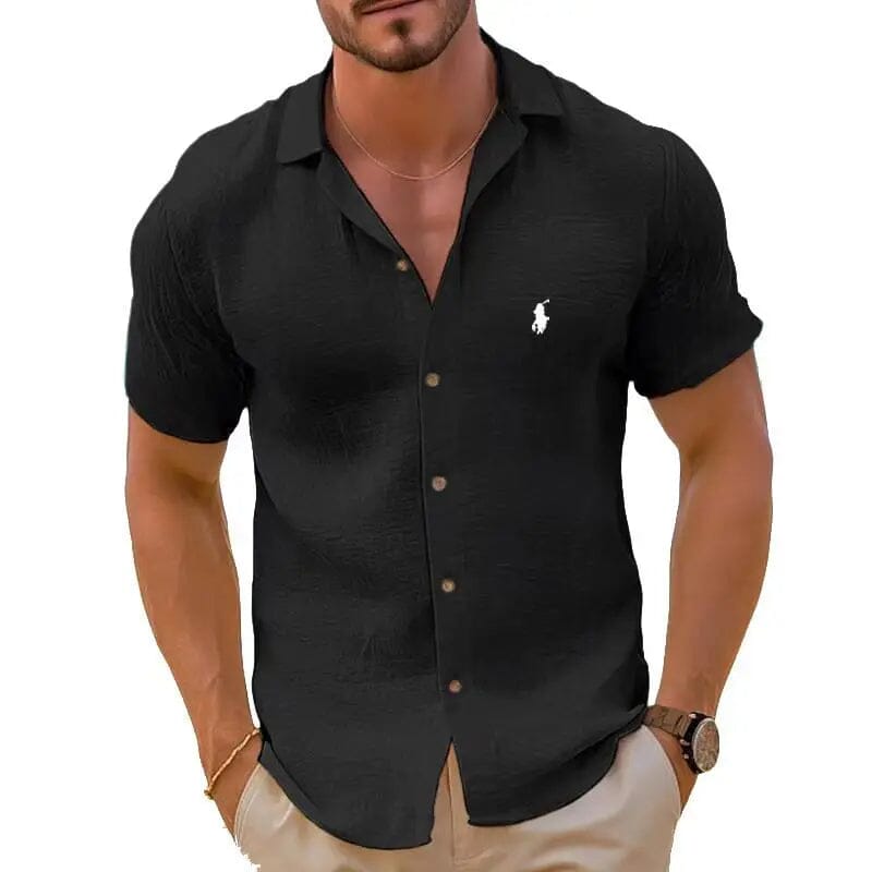 Camisa de manga corta de lino puro - Ralph Lauren