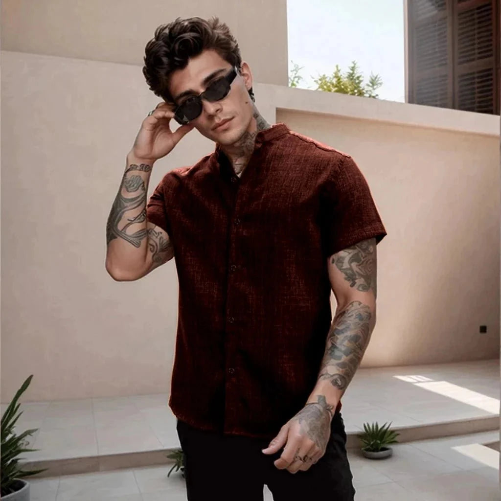 Camisa Social Cuello Padre