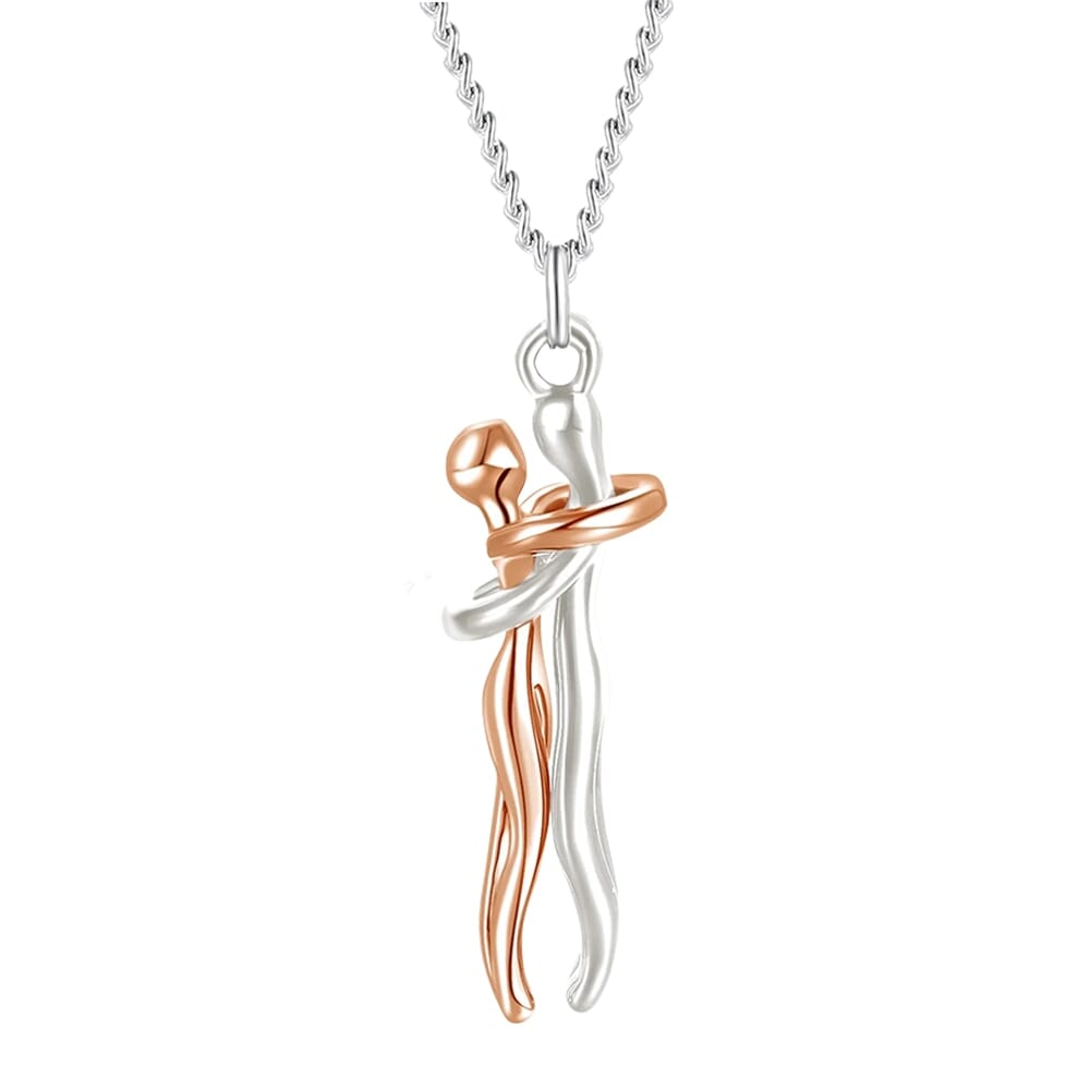 Collar Abrazo - Plata y Oro