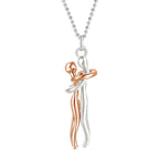 Collar Abrazo - Plata y Oro