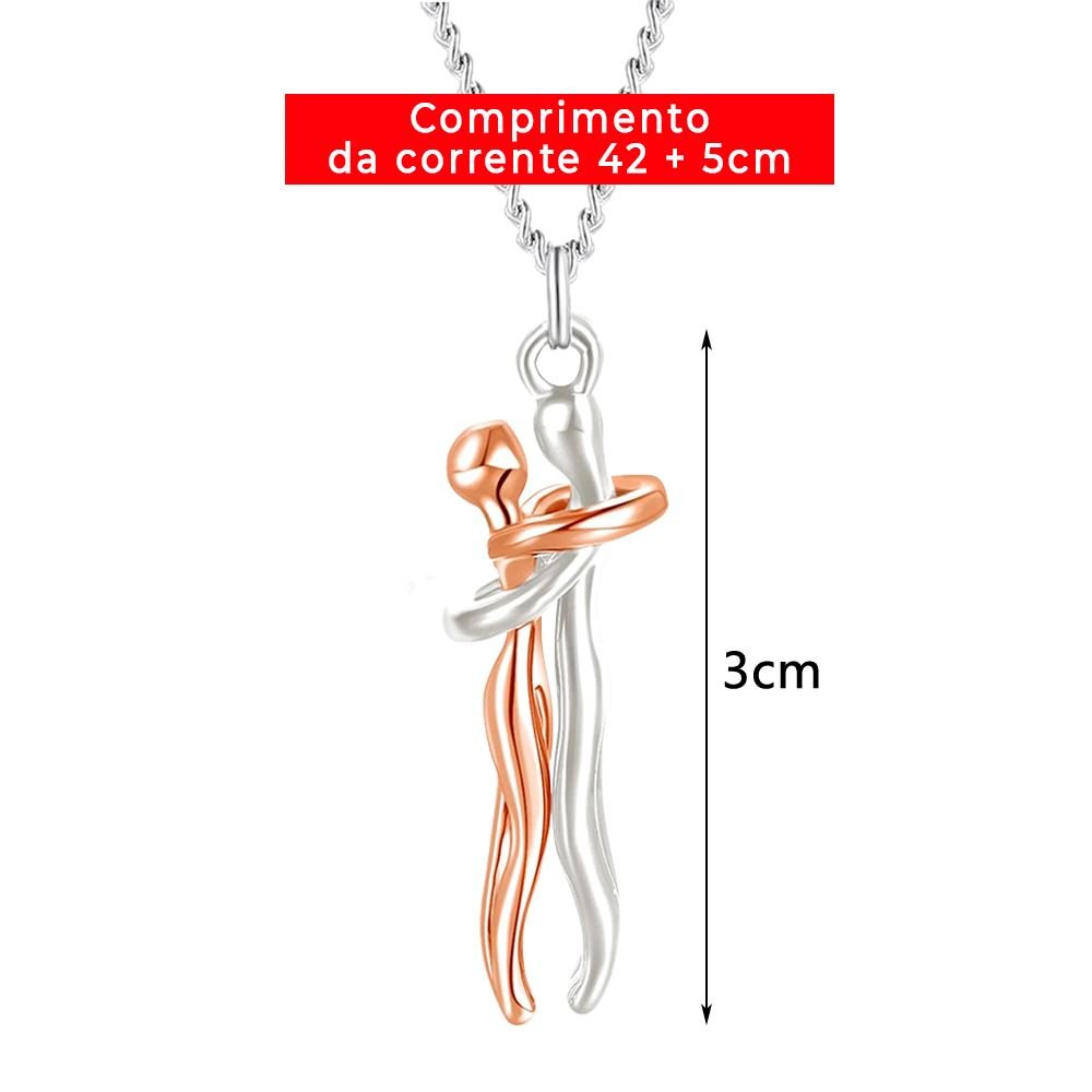 Collar Abrazo - Plata y Oro