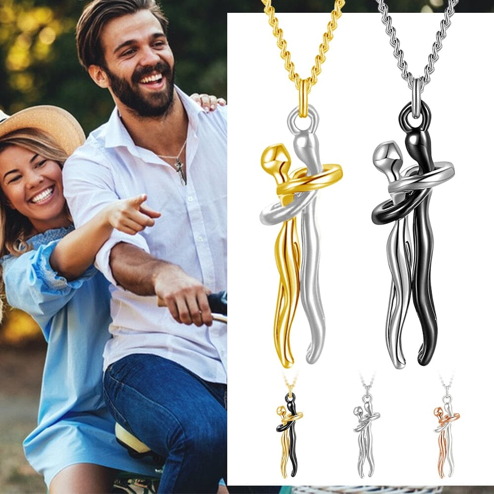 Collar Abrazo - Plata y Oro