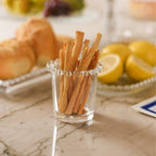 Vaso de Cristal de Plomo para Cubiertos con Detalles en Forma de Corazón