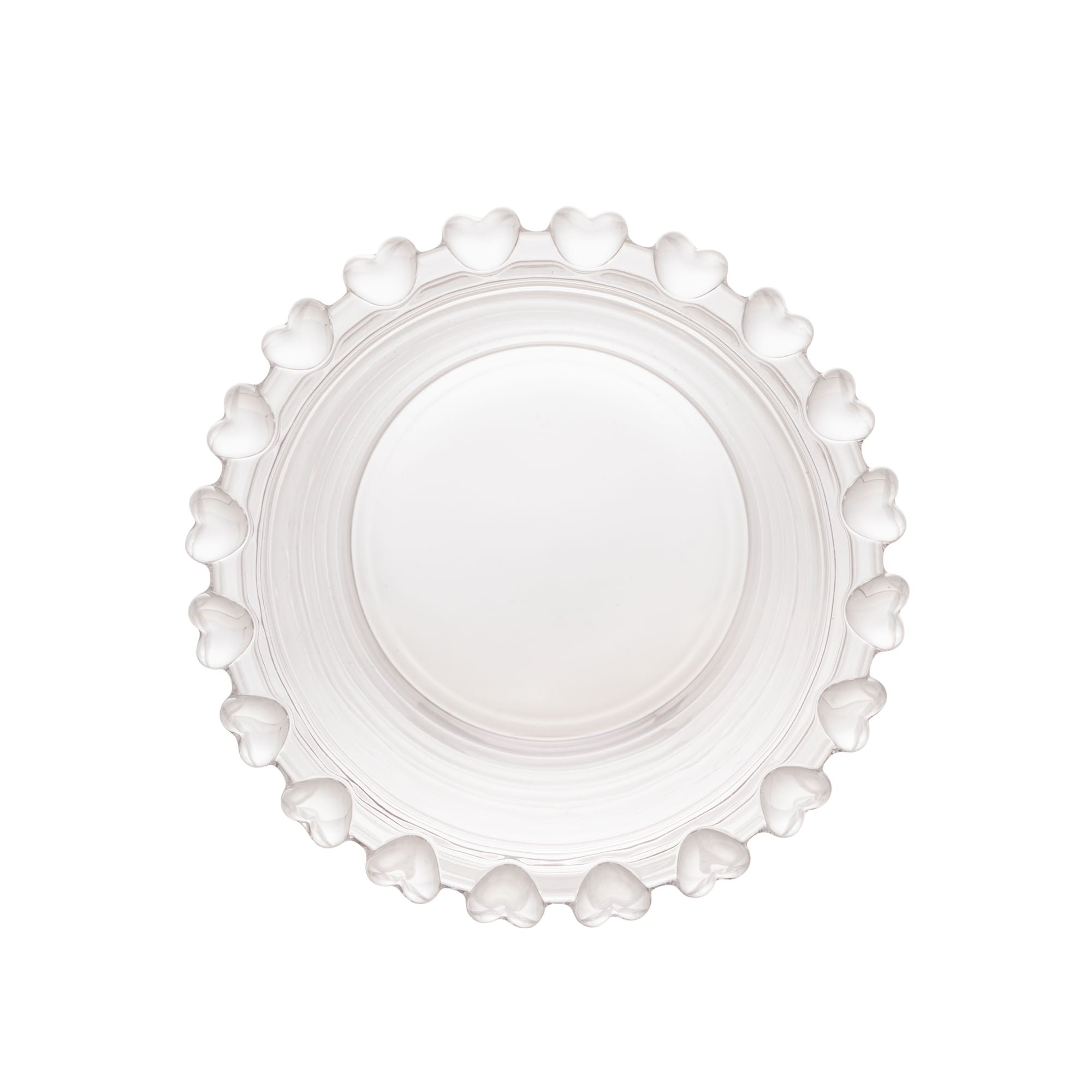 Vaso de Cristal de Plomo para Cubiertos con Detalles en Forma de Corazón