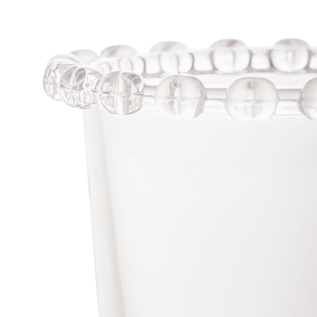 Vaso de Cristal de Plomo para Cubiertos con Detalles en Forma de Corazón