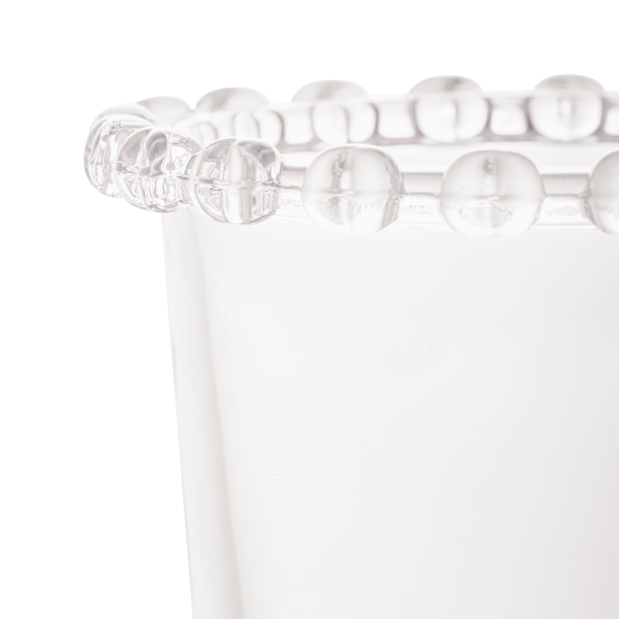 Vaso de Cristal de Plomo para Cubiertos con Detalles en Forma de Corazón