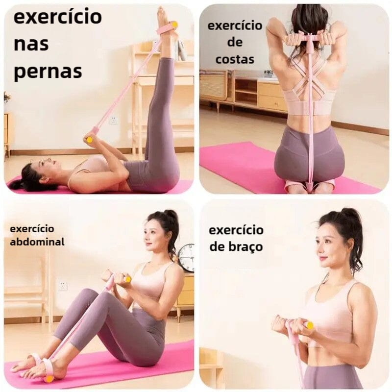 Elástico de Entrenamiento Casero - 250+ Variaciones de Entrenamientos - Versátil y Fácil de Usar