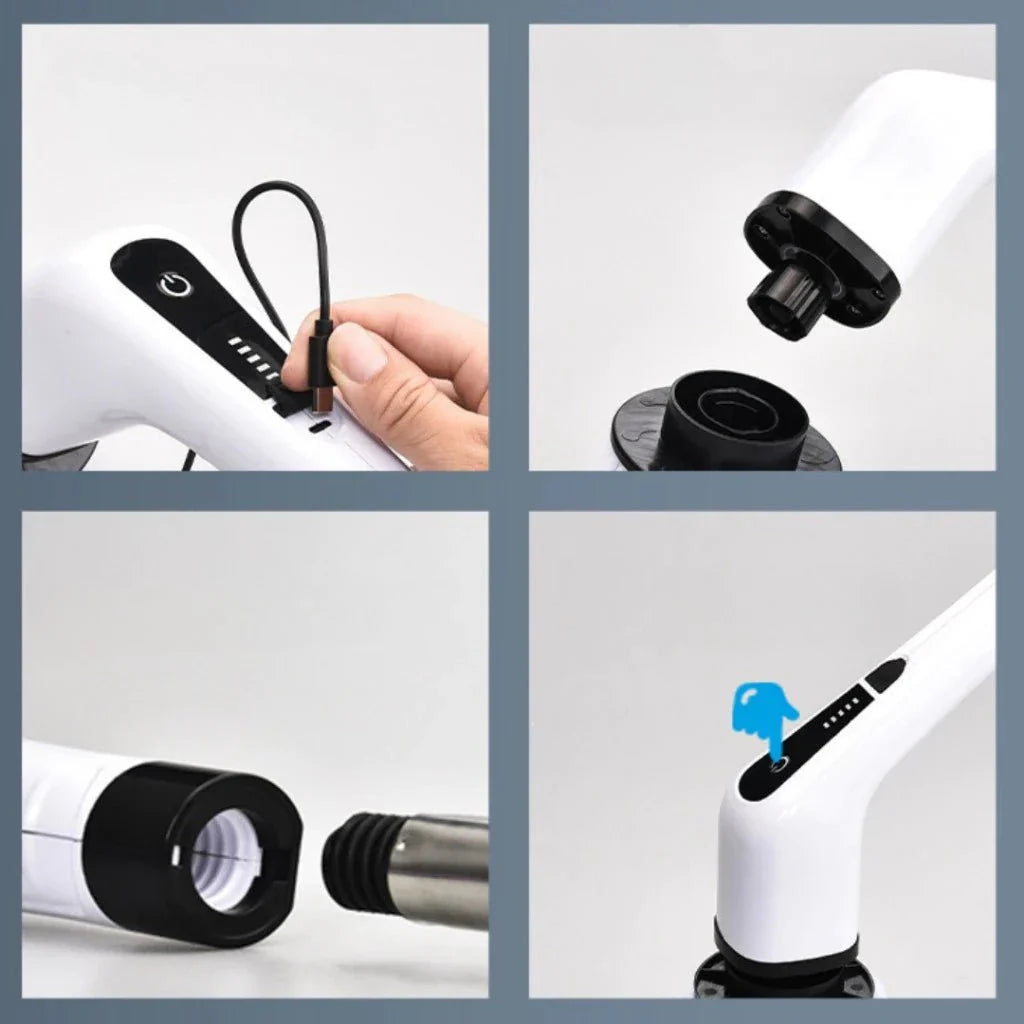 Cepillo de Limpieza Ajustable Recargable 9 en 1 / 7 en 1