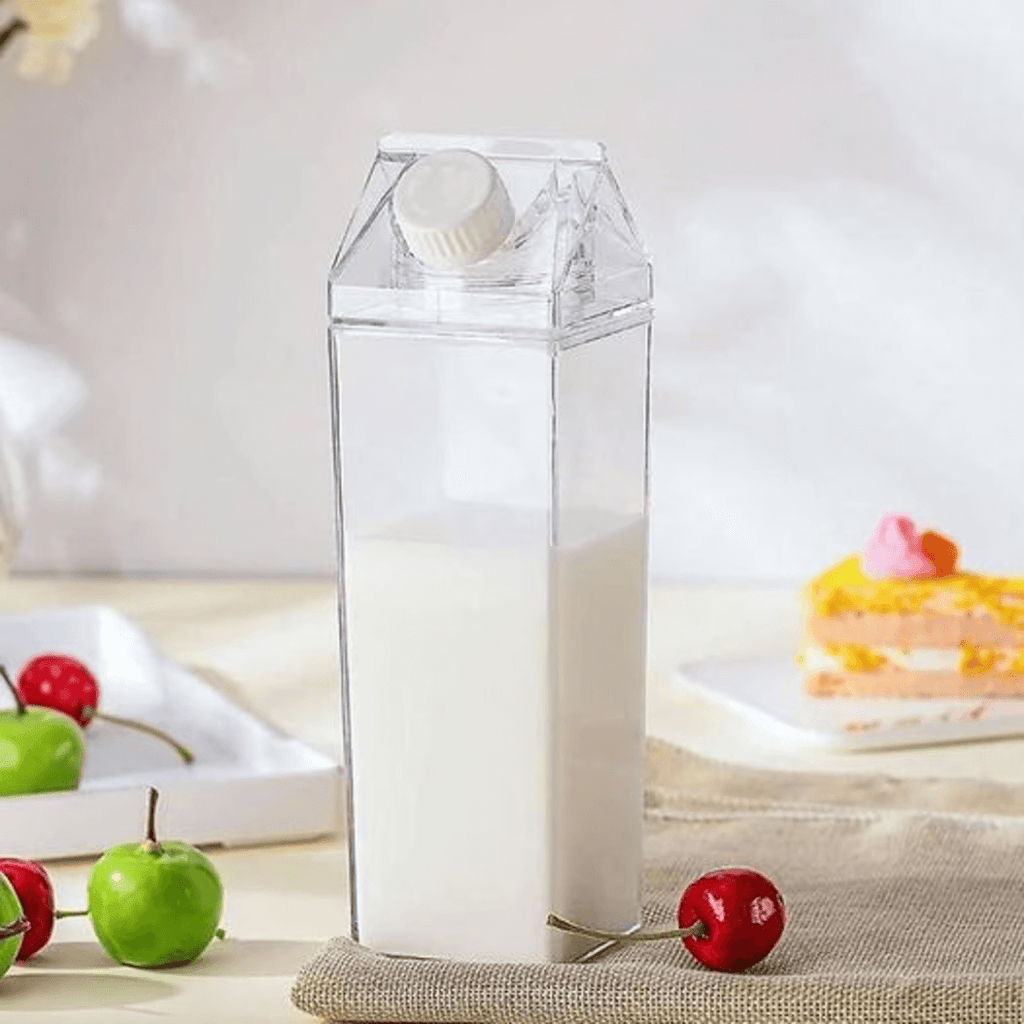 Botella Decorativa 1L Transparente para Organización de Bebidas