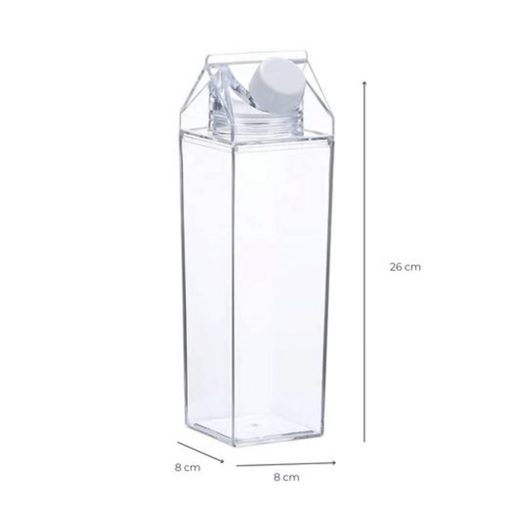 Botella Decorativa 1L Transparente para Organización de Bebidas