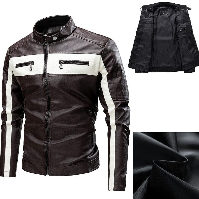 Chaqueta de Motociclista de Cuero