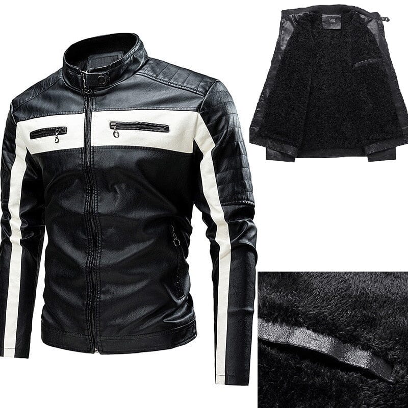 Herren Leder Motorradjacke MännerRaum