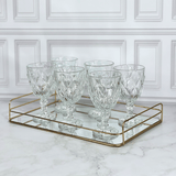 Set de 6 Copas de Vidrio Diamond 320ml