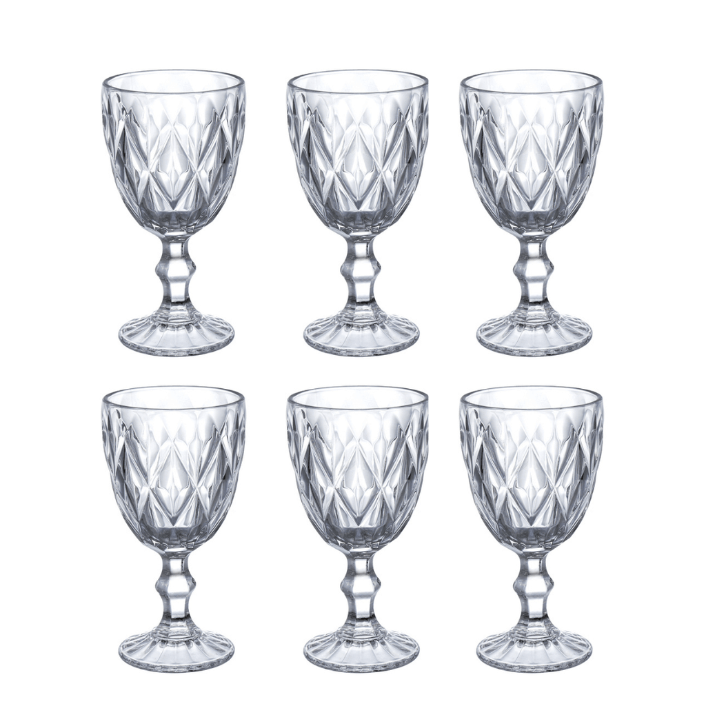 Set de 6 Copas de Vidrio Diamond 320ml