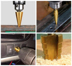 Kit 3 Brocas de Titanio Escalonadas + Estuche de Regalo