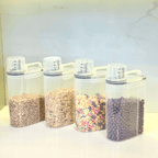 Conjunto de 4 Tarros Herméticos para Alimentos con Taza Medidora de 2,5 Litros