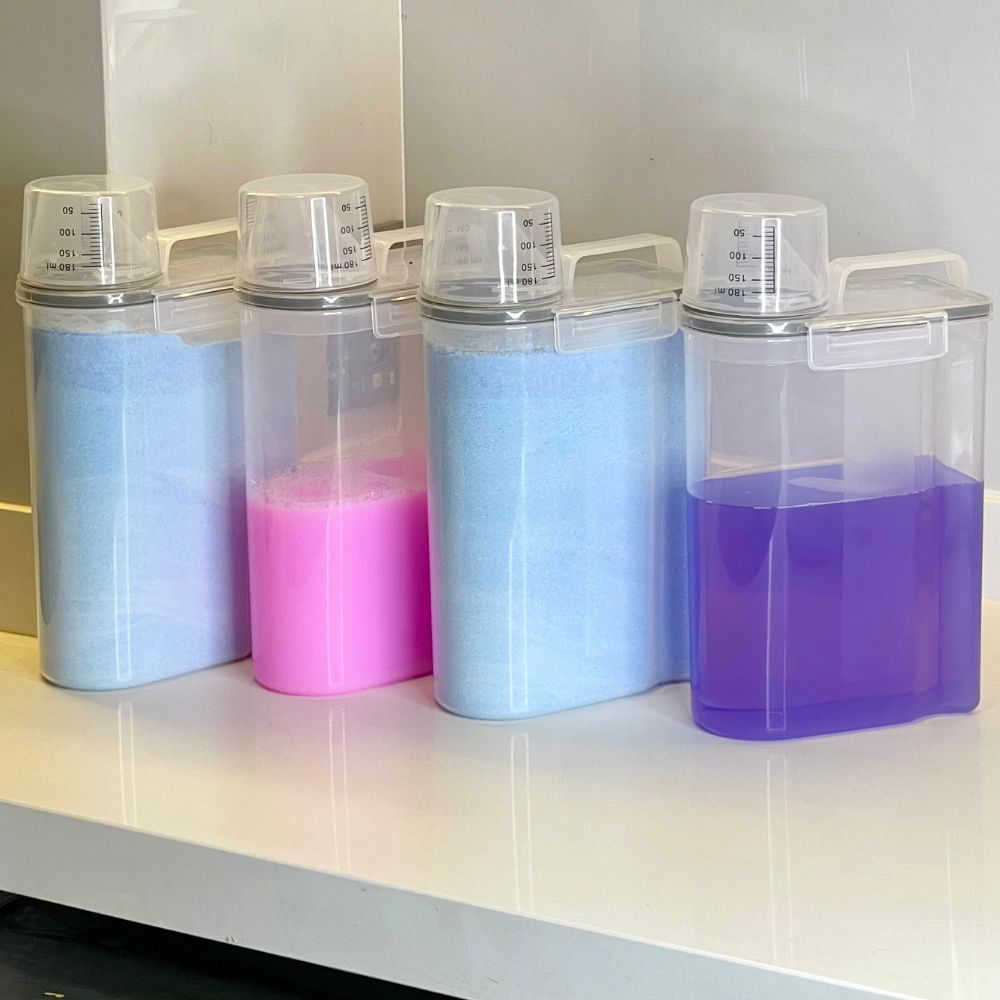 Conjunto de 4 Tarros Herméticos para Alimentos con Taza Medidora de 2,5 Litros