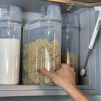 Conjunto de 4 Tarros Herméticos para Alimentos con Taza Medidora de 2,5 Litros