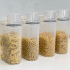 Conjunto de 4 Tarros Herméticos para Alimentos con Taza Medidora de 2,5 Litros