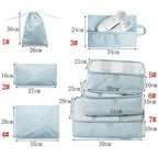 Kit de 7 Bolsas Organizadoras Para Maleta de Viaje STORAGE BAG - PAGA 4 LLEVA 7