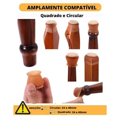 Kit de 16 Piezas de Protector de Pies de Muebles en Silicona