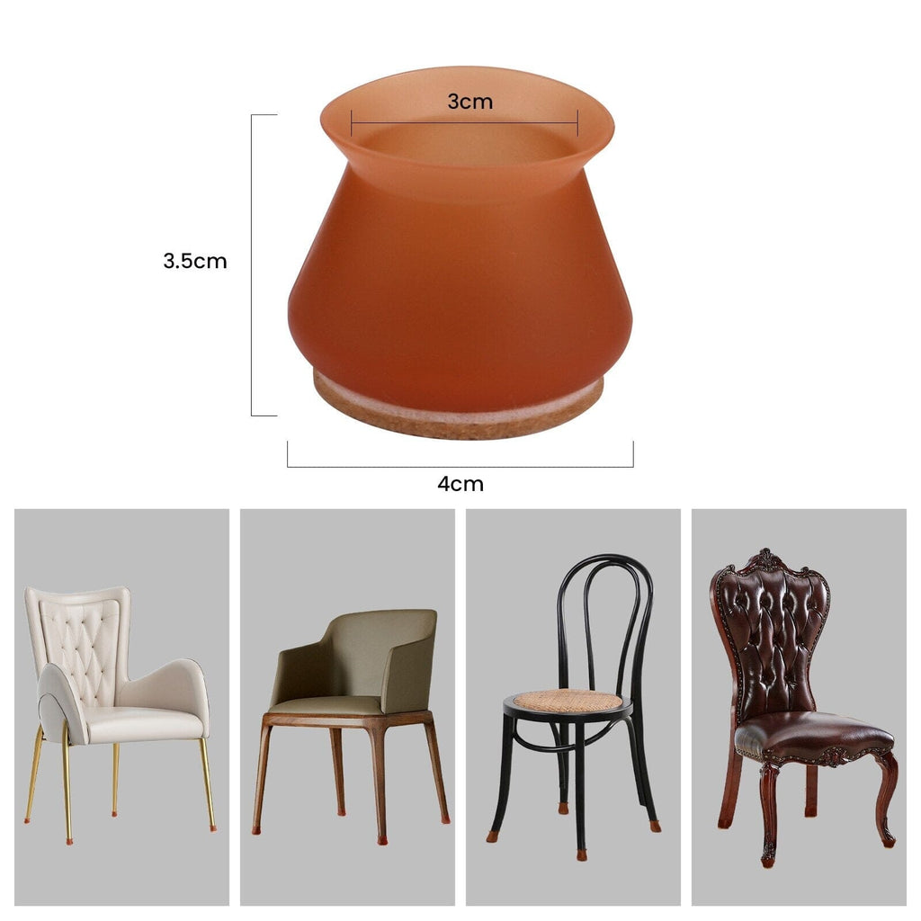 Kit de 16 Piezas de Protector de Pies de Muebles en Silicona