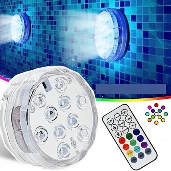 Kit de Lámparas de Piscina RGB | Inalámbrico con Control Remoto