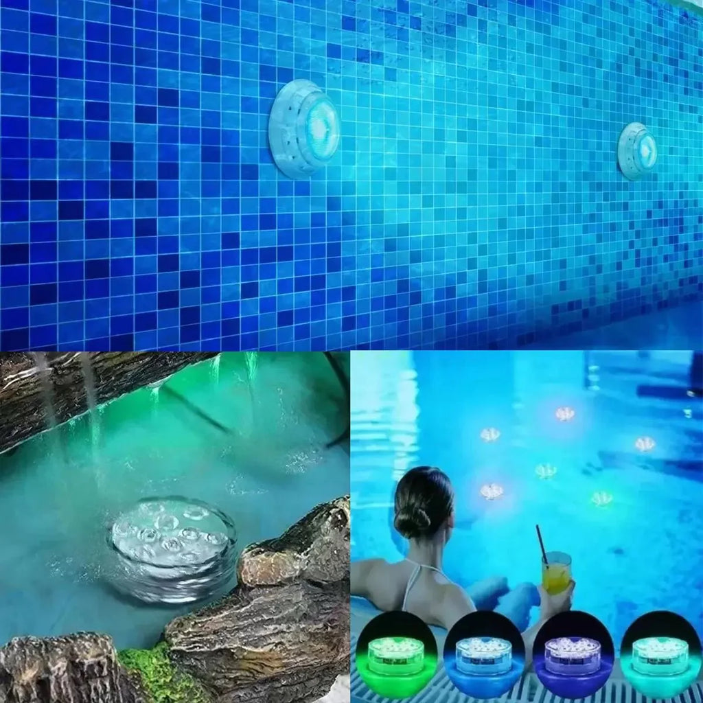 Kit de Lámparas de Piscina RGB | Inalámbrico con Control Remoto