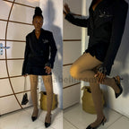 Damen Strumpfhosen Gefüttert Transparent MännerRaum