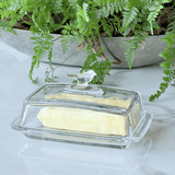 Mantequera Rectangular con Tapa de Cristal 18cm